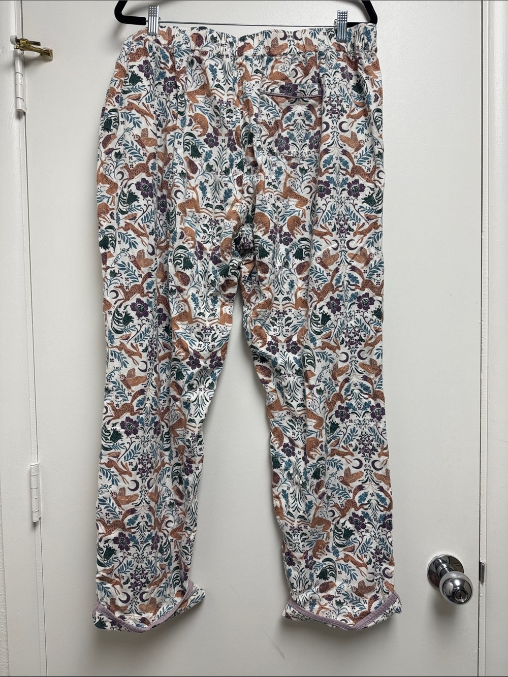 Fat Face Eva Lino Fox Pyjama Bottoms Size 14 Cotton Whimsical Forest Novelty - Picture 5 of 6